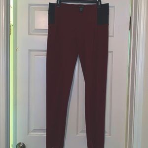 Pull on burgundy pants